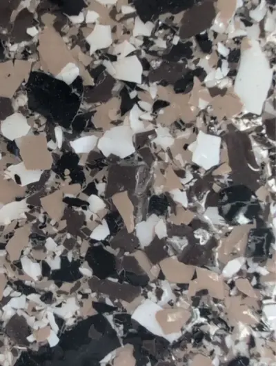 Autumn Brown flake color blend