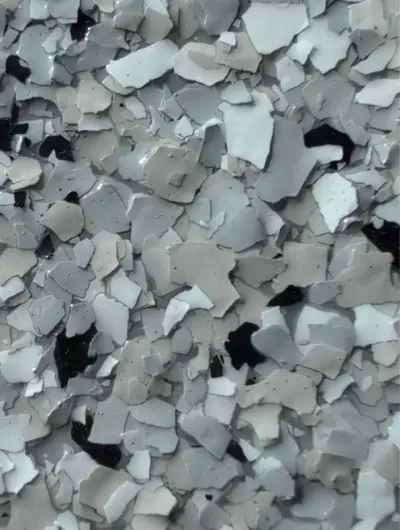 Feather Gray flake color blend