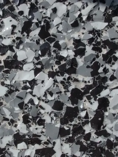 Glacier flake color blend