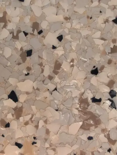 Shoreline flake color blend